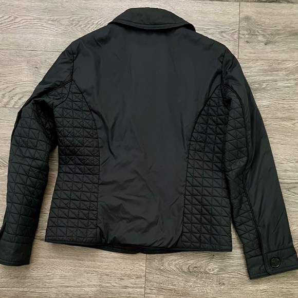 Ann Taylor Black Quilted Jacket Size SP | Lightweight Water-Resistant flawless - Picture 3 of 6